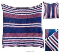 Mila Cosy Stripe Blanket