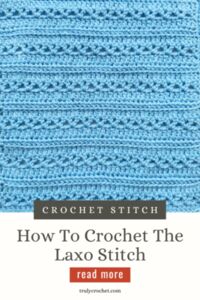 How To Crochet The Laxo Stitch