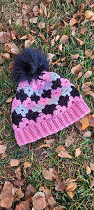 Crochet Granny Diamond Beanie