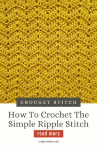 How To Crochet The Simple Ripple Stitch