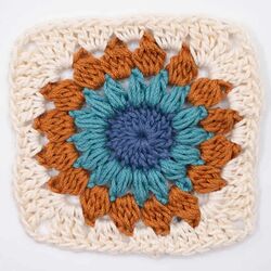 How To Crochet A Sunburst Granny Square