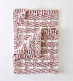 Velvet Dotted Lines Blanket