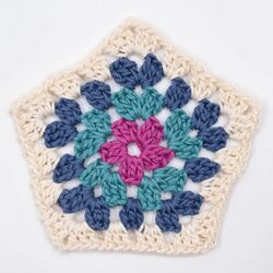 How To Crochet A Pentagon Granny Square