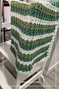 Simple Sea Glass Baby Blanket