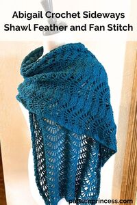 Abigail Feather and Fan Stitch Shawl