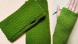 Easiest No Fuss  Fingerless Gloves