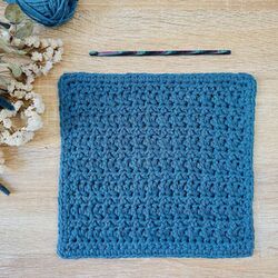 Half Double Crochet Dishcloth Pattern for Beginners