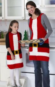 Santa’s Aprons for Kids and Adults