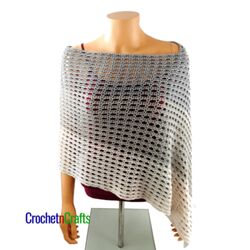 Half Double and V-Stitch Super Fine Crochet Wrap