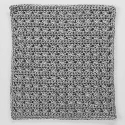 Cross-Stitched Square for Checkerboard Textures Throw