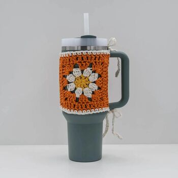 Daisy Crochet Stanley Tumbler Cozy