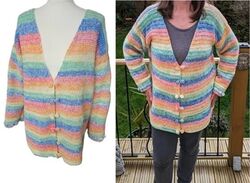 Rainbow Stripe Cardigan