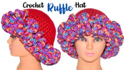 Crochet Ruffle Hat