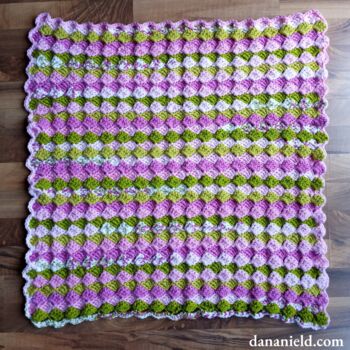 Vintage Shell Stitch Baby Blanket