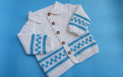 Unique Embroidered Baby Cardigan