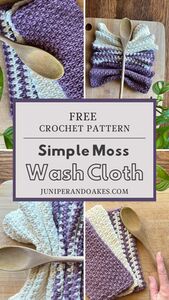 Simple Moss Washcloth
