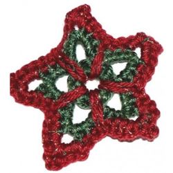 Crochet Christmas Star Ornament