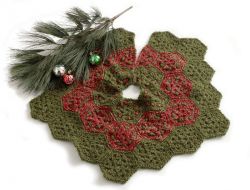 Festive Crochet Tree Skirt