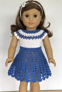 Ocean Breeze Dress for 18-inch Doll