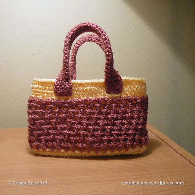 Crochet Patterns Galore - Raspberry Ripple Bag/Purse