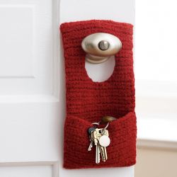 Felted Door Knob Organizer