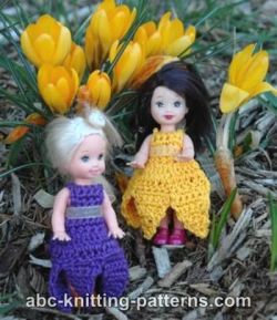 Crocus Sundress for 4-inch Doll