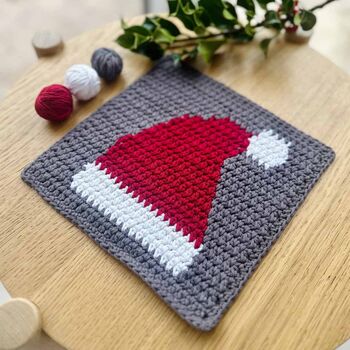Santa Hat Washcloth