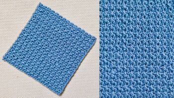 Learn How To Crochet Washcloth With Even Moss Stitch