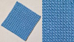 Learn How To Crochet Washcloth With Even Moss Stitch