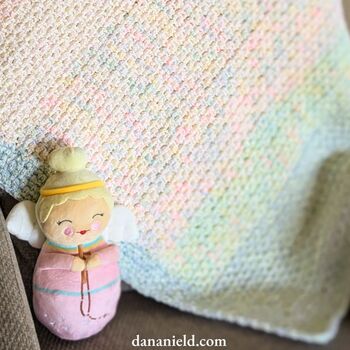 Moss Stitch Baby Blanket