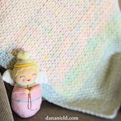 Moss Stitch Baby Blanket