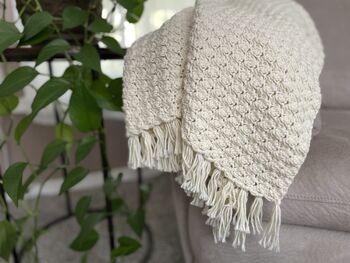 Meadow Shell Stitch Lightweight Blanket