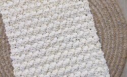 Easy Textured Crochet Farmhouse Table Runner