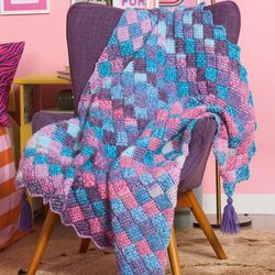 Entrelac Big Bitty Blanket