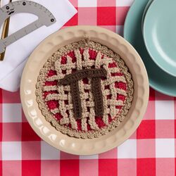 Cherry Pi Dishcloth