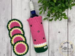 Watermelon Wine Cozy Set