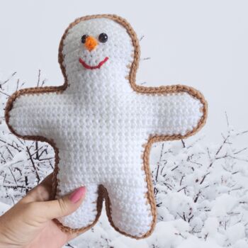 Gingerbread Snowman Cuddler
