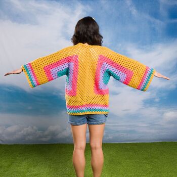Meet in the Middle Hexagon Cardigan