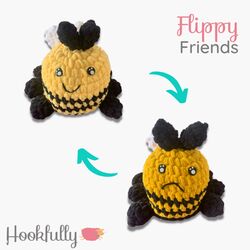 Flippy Friends Reversible Bee Toy