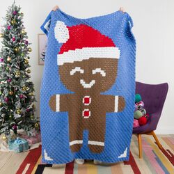 Gingerbread Friend Blanket