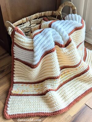Single Crochet Back Loop Only Baby Blanket