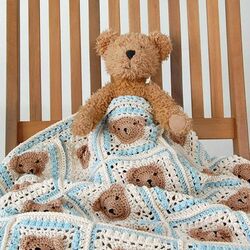 Vintage Teddy Bear Blanket