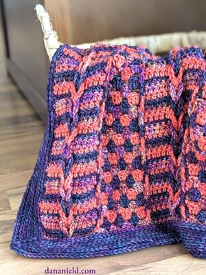 Midnight Sunset Baby Blanket