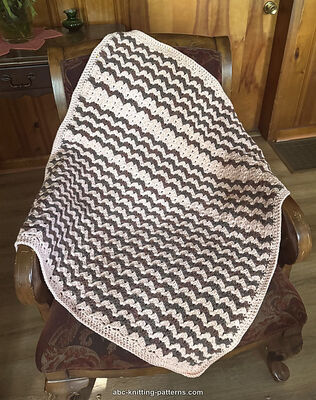 Fancy Chevron Baby Blanket