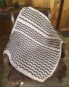 Fancy Chevron Baby Blanket