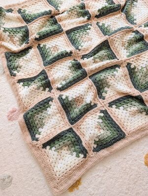 Log Cabin Baby Blanket