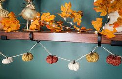 Rustic Farmhouse Mini Pumpkin Garland
