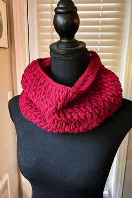 Cowl in Alpine Stitch