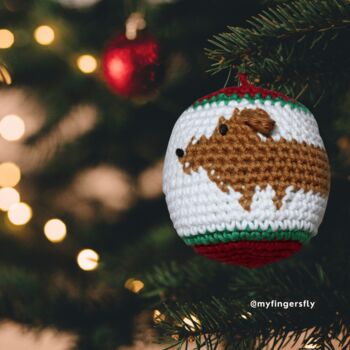 Dachshund Christmas Ornament