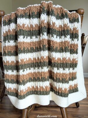 Tricolor Falling Leaves Baby Blanket